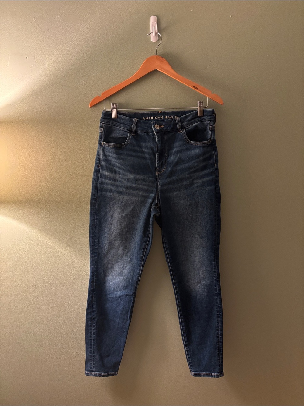 AE Curvy Hi-Rise Jegging - Blue Jean